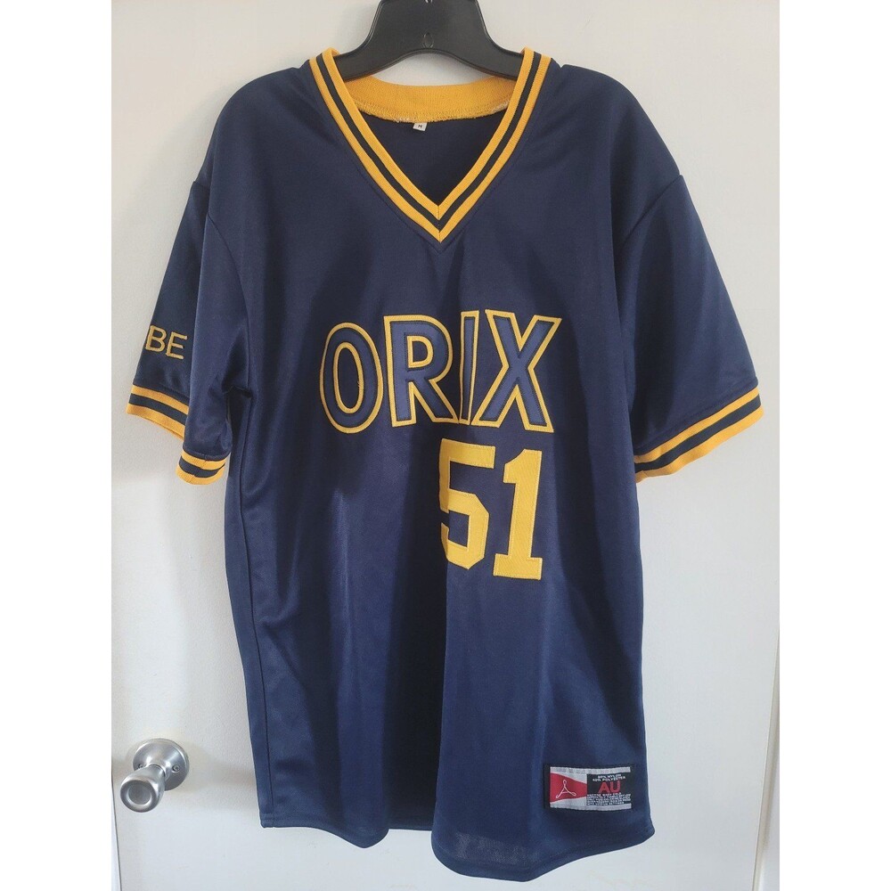 Vintage Rare Orix Blue Wave Ichiro Suzuki Navy Jersey